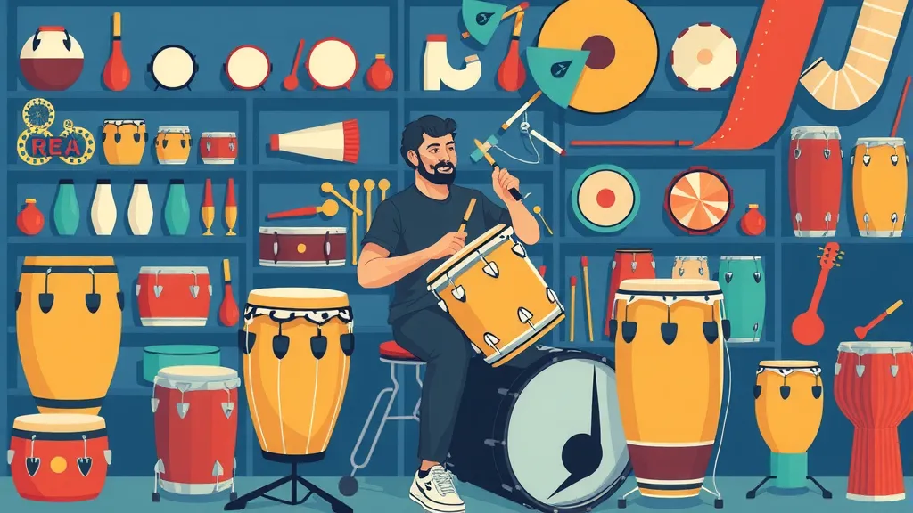 Como montar uma loja de instrumentos de percussão